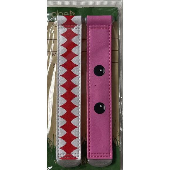 PLAE Other - NEW plae Pink Red White set of 2 Tabs Girl Toddler XL